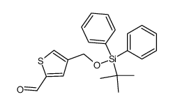 4-((tert-butyldiphenylsilyloxy)methyl)thiophene-2-carbaldehyde Structure