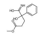 methyl 5-amino-4-hydroxy-5-oxo-4-phenylpentanoate结构式