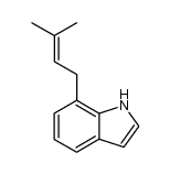 7-(3-methyl-but-2-enyl)-1H-indole结构式