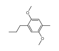2-methyl-5-propyl-1,4-dimethoxybenzene结构式