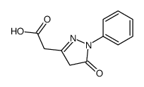2-(5-oxo-1-phenyl-4H-pyrazol-3-yl)acetic acid Structure