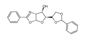 3a,5,6,6a-Tetrahydro-2-phenyl-5-(2-phenyl-1,3-dioxolan-4-yl)furo[3,2-d]oxazol-6-ol structure