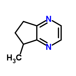 5H-5-甲基-6,7-二氢环戊基吡嗪结构式