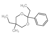1,3-Dioxane,2,5-diethyl-5-methyl-2-phenyl-结构式