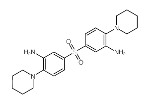 Benzenamine, 3,3'-sulfonylbis[6-(1-piperidinyl)- structure