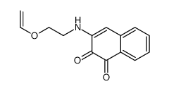 3-(2-ethenoxyethylamino)naphthalene-1,2-dione Structure