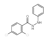 Benzoic acid,2,4-dichloro-, 2-phenylhydrazide结构式