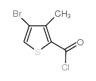 4-bromo-3-methyl-2-thiophenecarbonyl chloride structure