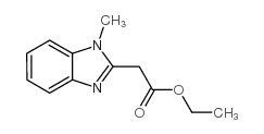 (1-Methyl-1H-benzoimidazol-2-yl)-acetic acid ethyl ester structure