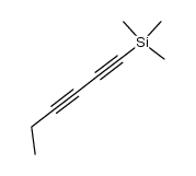 1-(Trimethylsilyl)-1,3-hexadiin结构式