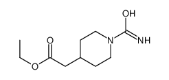 2-(1-胺酰哌啶-4-基)乙酸乙酯结构式