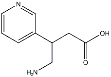 4-Amino-3-(pyridin-3-yl)butanoic acid structure