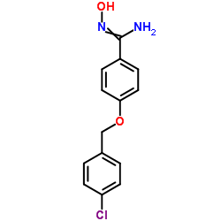 4-[(4-chlorobenzyl)oxy]-N-hydroxybenzenecarboximidamide结构式