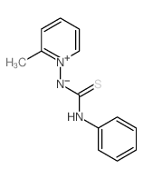 Thiourea,N-(2-methylpyridinio)-N'-phenyl-, inner salt Structure