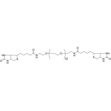 Bis-Biotin-PEG23结构式