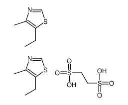 ethane-1,2-disulfonic acid,5-ethyl-4-methyl-1,3-thiazole结构式