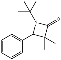 1-tert-Butyl-3,3-dimethyl-4-phenylazetidin-2-one结构式