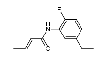 but-2-enoic acid 5-ethyl-2-fluoro-anilide Structure