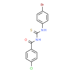 N-{[(4-bromophenyl)amino]carbonothioyl}-4-chlorobenzamide Structure