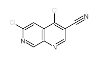 4,6-Dichloro-1,7-naphthyridine-3-carbonitrile Structure