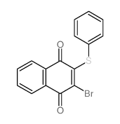 1,4-Naphthalenedione,2-bromo-3-(phenylthio)- Structure