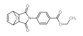ethyl 4-(1,3-dioxo-3a,4,7,7a-tetrahydro-octahydro-1H-4,7-epoxyisoindol-2-yl)benzoate结构式