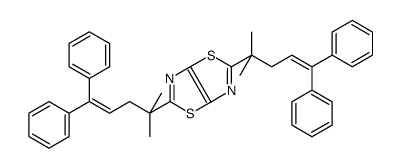 2,5-bis(2-methyl-5,5-diphenylpent-4-en-2-yl)-[1,3]thiazolo[5,4-d][1,3]thiazole Structure