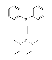 Bis(diethylamino)[(diphenylphosphino)ethynyl]phosphine结构式