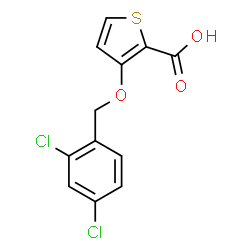 3-[(2,4-Dichlorobenzyl)oxy]-2-thiophenecarboxylic acid Structure