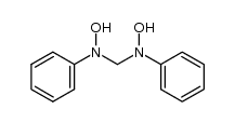 N,N'-dihydroxy-N,N'-diphenyl-methanediyldiamine Structure