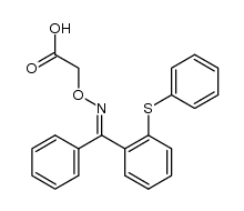 [({Phenyl[2-(phenylsulfanyl)phenyl]methylidene}amino)oxy]acetic acid Structure