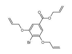 3,5-bis-allyloxy-4-bromo-benzoic acid allyl ester结构式