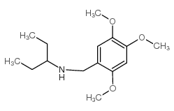 N-[(2,4,5-trimethoxyphenyl)methyl]pentan-3-amine Structure