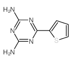 6-thiophen-2-yl-1,3,5-triazine-2,4-diamine结构式