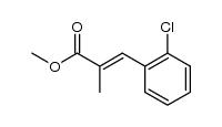 3-(2-chlorophenyl)-2-methylacrylic acid methyl ester结构式