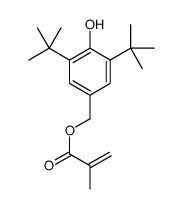 (3,5-ditert-butyl-4-hydroxyphenyl)methyl 2-methylprop-2-enoate结构式