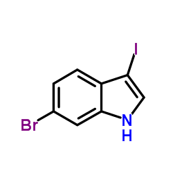 6-Bromo-3-iodo-1H-indole structure