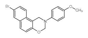 8-bromo-2-(4-methoxyphenyl)-1,3-dihydrobenzo[f][1,3]benzoxazine Structure