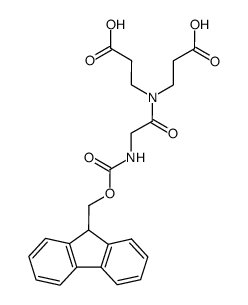 3-{(2-Carboxy-ethyl)-[2-(9H-fluoren-9-ylmethoxycarbonylamino)-acetyl]-amino}-propionic acid结构式