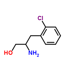 2-氨基-3-(2-氯苯基)丙-1-醇结构式