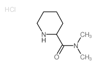 N,N-Dimethyl-2-piperidinecarboxamide hydrochloride结构式