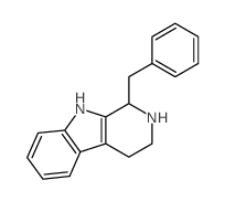 1H-Pyrido[3,4-b]indole, 2,3,4, 9-tetrahydro-1- (phenylmethyl)- Structure