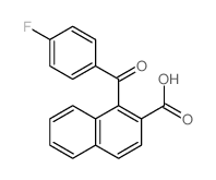 2-Naphthalenecarboxylicacid, 1-(4-fluorobenzoyl)- structure