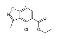 ethyl 4-chloro-3-methyl-[1,2]oxazolo[5,4-b]pyridine-5-carboxylate Structure
