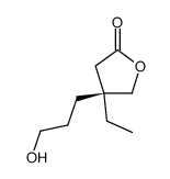 (4S)-4-ethyl-4-(3-hydroxypropyl)dihydro-2(3H)-furanone Structure