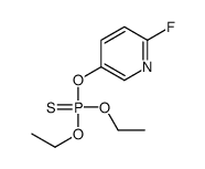 Thiophosphoric acid O,O-diethyl O-(6-fluoro-2-pyridinyl) ester structure