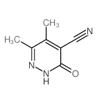 4-Pyridazinecarbonitrile, 2,3-dihydro-5,6-dimethyl-3-oxo- structure