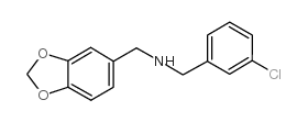 N-(1,3-benzodioxol-5-ylmethyl)-1-(3-chlorophenyl)methanamine Structure