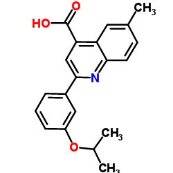 2-(3-Isopropoxyphenyl)-6-methyl-4-quinolinecarboxylic acid结构式