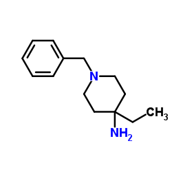 1-Benzyl-4-ethyl-4-piperidinamine Structure